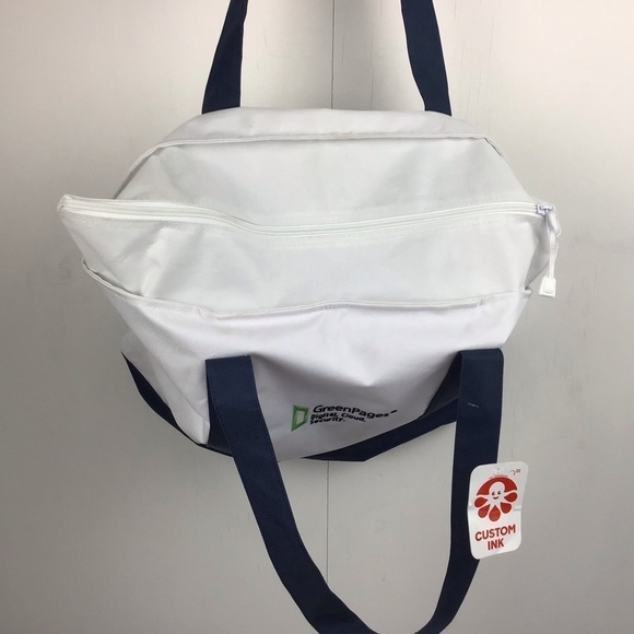 Canvas Boat tote, large with promotional logos. - Picture 6 of 11